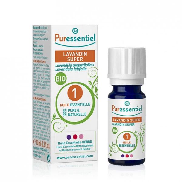 PURESSENTIEL BIO Lavandin Super 10ml - Huile Essentielle Lavandula angustifolia x latifolia