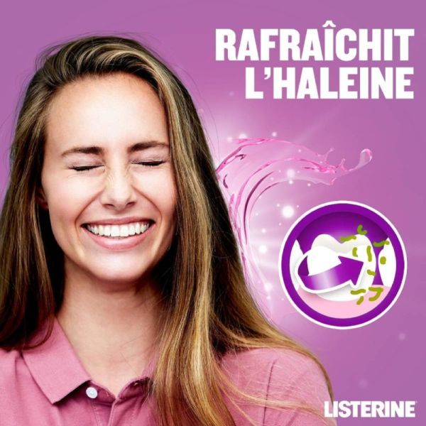 Listerine Fraîcheur goût plus léger bain de bouche 500ml