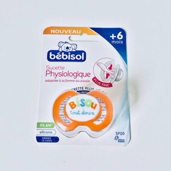 BEBISOL Sucette SP20 Physiologique +6 Mois Silicone Anti Irritations - Bte/1