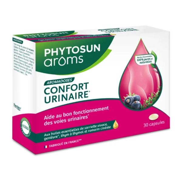 PHYTOSUN AROMS Aromadoses Confort Urinaire 30 Capsules - Bon Fonctionnement des Voies Urinaires