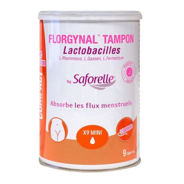 Florgynal 9 mini tampons avec applicateur