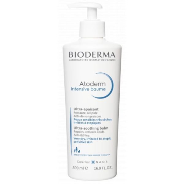 BIODERMA Atoderm Intensive Baume 500ml Ultra Apaisant - Peaux Sensibles Très Sèches Irritées Atopiques