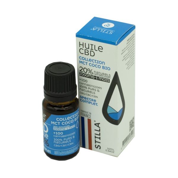 HUILE CBD MCT Coco Bio 20% 200mg Full Spectrum 10ml