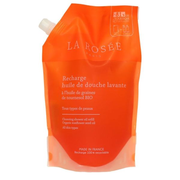 La Rosée Eco-recharge huile douche lavante 800ml