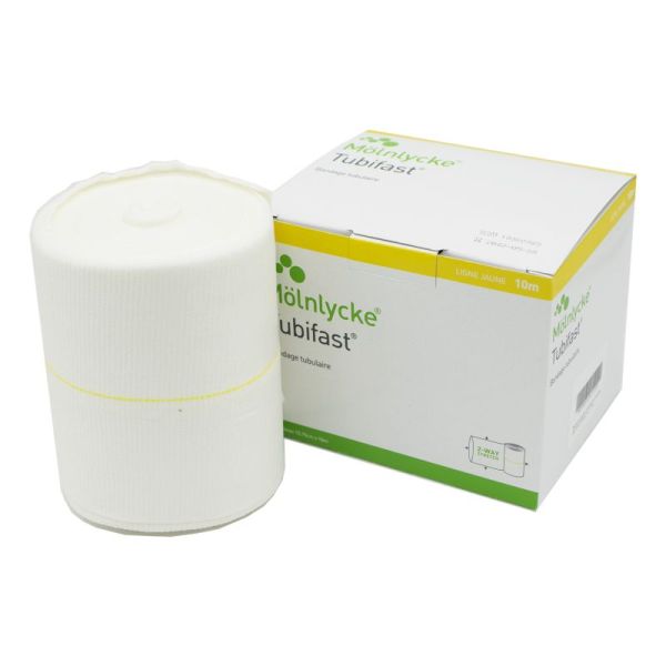 MOLNLYCKE TUBIFAST Ligne Jaune 10m Circonférence 35/64 cm With 2-Way Stretch - Bandage Tubulaire Ela