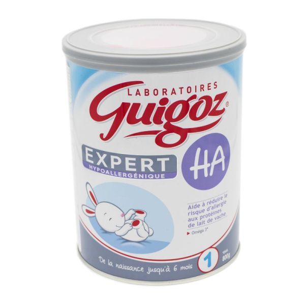 GUIGOZ EXPERT HA 1 Aide à Réduire le Risque d' Allergie aux Protéines de Lait de Vache - 1er Age