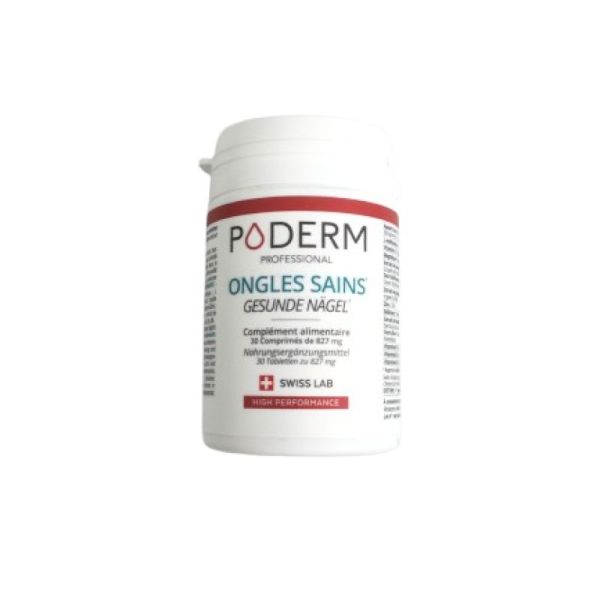 PODERM PROFESSIONAL Ongles Purs Sains et Protégés 30 Comprimés - 100% Naturel