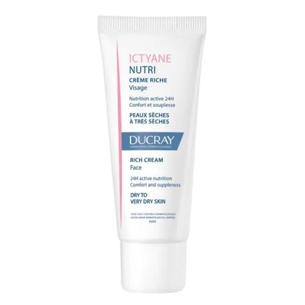 ICTYANE Nutri Crème Riche Visage 40ml - Peaux Sèches à Très Sèches