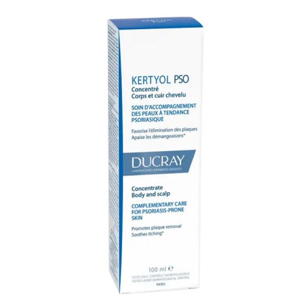 KERTYOL PSO Concentré Corps et Cuir Chevelu 100ml - Peaux à Tendance Psoriasique