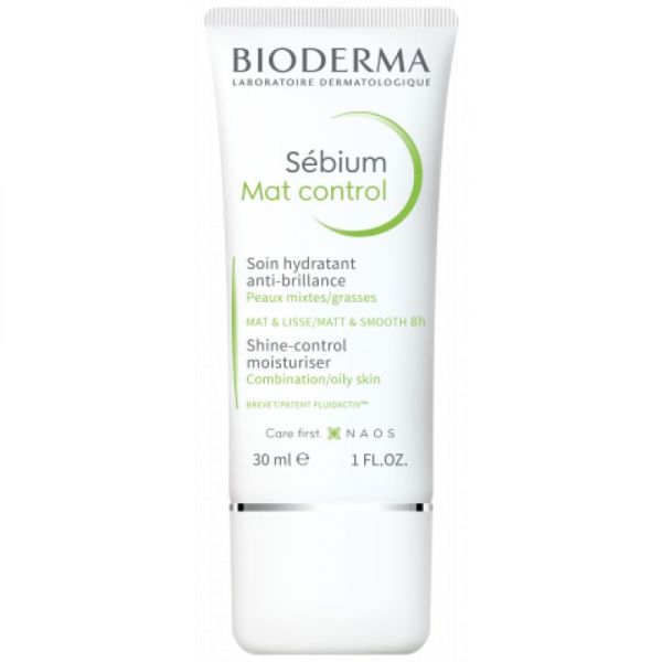 BIODERMA Sébium Mat Control - Soin Hydratant Anti Brillance - Peaux Mixtes à Grasses, Pores Dilatés