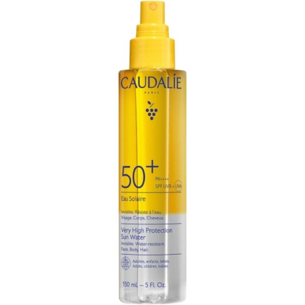 CAUDALIE - Eau solaire très haute protection  SPF50+- FL150 mL