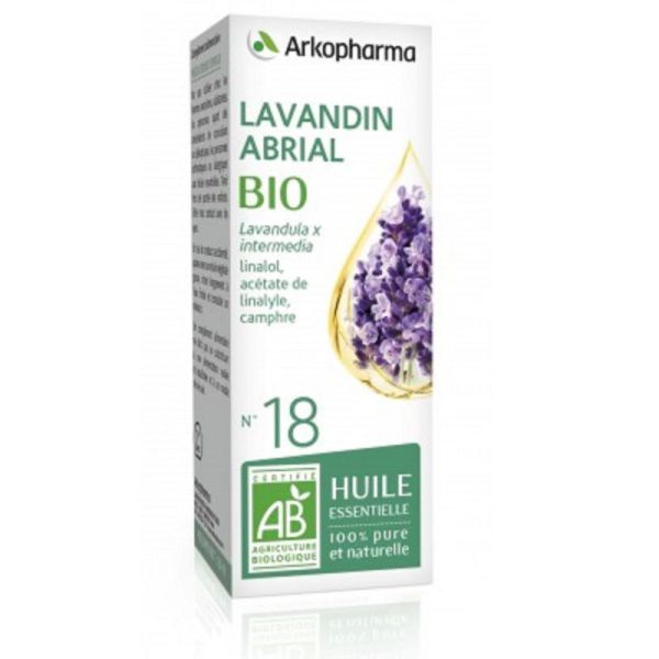 ARKOESSENTIEL BIO Lavandin Abrial n°18 - Fl/10ml - Huile Essentielle 100% Pure et Naturelle