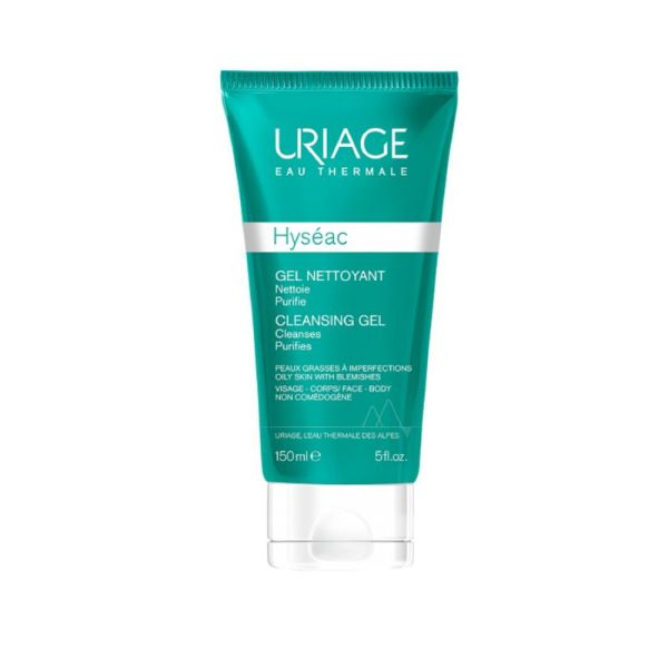 URIAGE Hyséac Gel Nettoyant 150ml - Purifiant - Peaux à Imperfections, Mixtes à Grasses