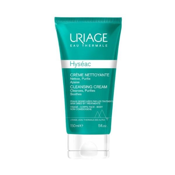 URIAGE Hyséac Crème Nettoyante 150ml - Purifiante - Peaux Grasses Irritées Déstructurées