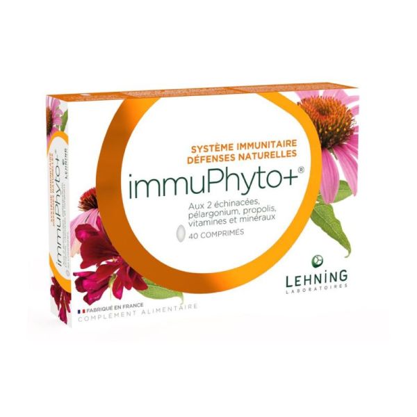 IMMUPHYTO+ 40 Comprimés - Système Immunitaire, Défenses Naturelles