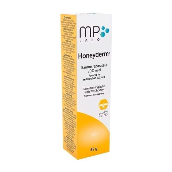 HONEYDERM 62g - Baume Réparateur au Miel 70% - Chat, Chien