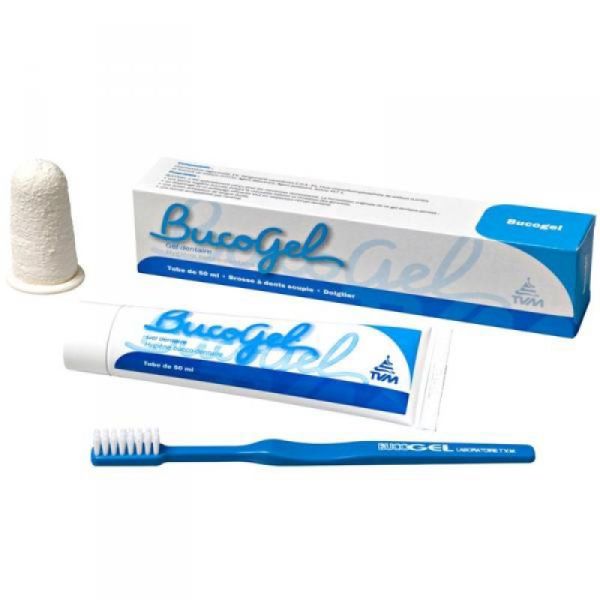 BUCOGEL Kit Dentifrice Dentaire 50ml Fluoré à la Chlorhexidine - Hygiène Bucco Dentaire des Chiens