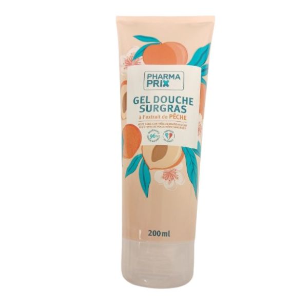 PHARMACTIV / PHARMAPRIX - Gel douche sur gras extrait pêche - Tbe / 200 ML