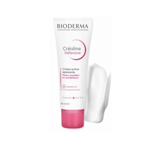 BIODERMA Créaline Defensive 40ml - Crème Active Apaisante - Peaux Sensibles normales à mixtes