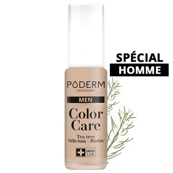 PODERM PROFESSIONAL Color Care Men Vernis Illusion Homme 8ml - Vernis à Ongles Tea Tree