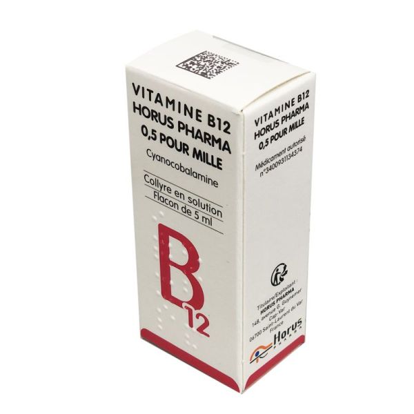 Vitamine B12 0.5 %, collyre - Flacon 5ml