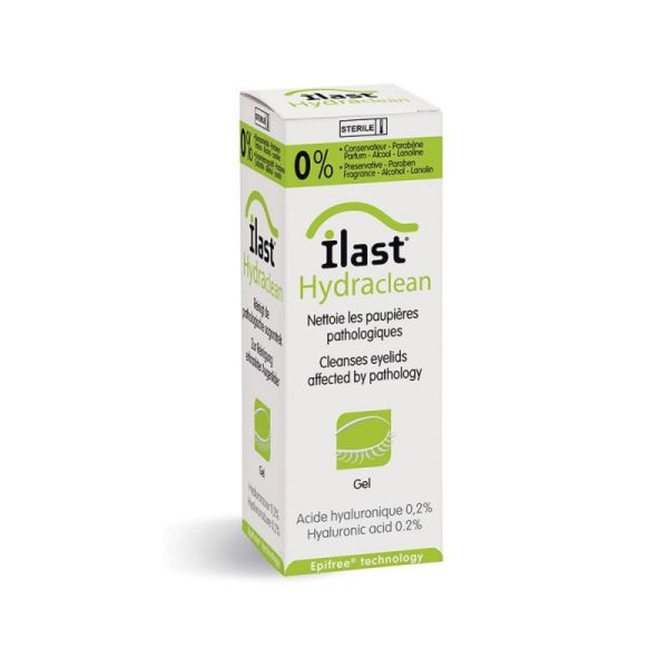 ILAST HYDRACLEAN 50ml - Gel Hydratant et Nettoyant pour Paupières Pathologiques