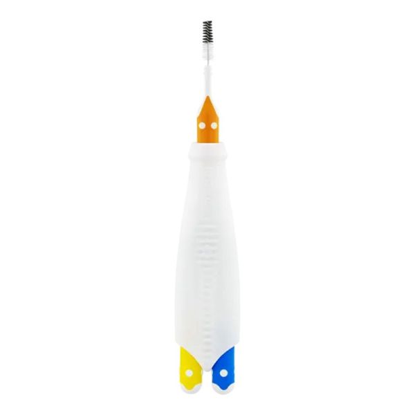 INAVA Brossettes TRIO COMPACT 1 2 3 - 0.8mm ISO1, 1mm ISO2, 1.2mm ISO3 - 2 Manches + 6 Brossettes
