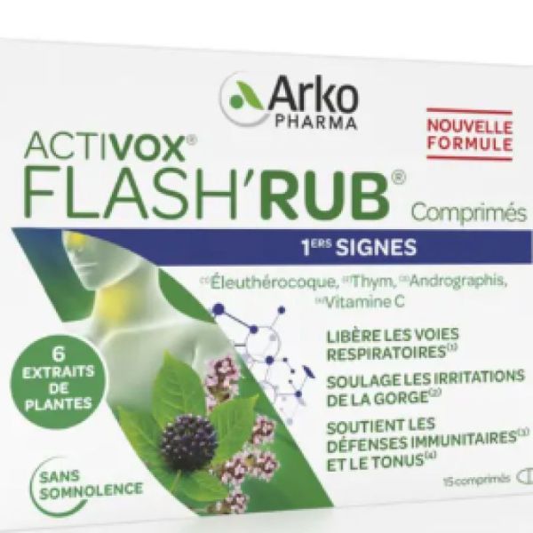 ARKOPHARMA ACTIVOX FLASH'RUB 15 comprimés