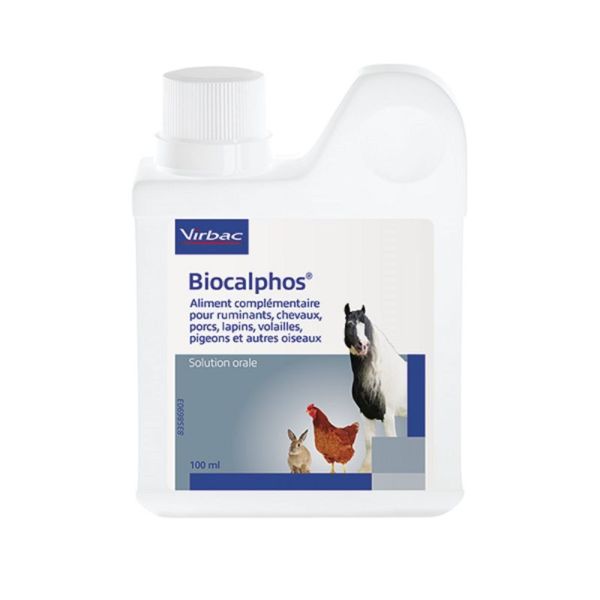 BIOCALPHOS Solution Orale 250ml - Minéraux et Oligo-éléments pour Animaux