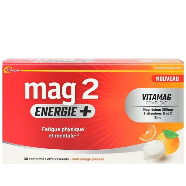 MAG 2 Energie+ fatigue physique et mentale 30 comprimés