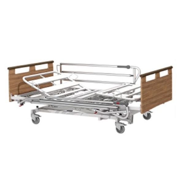 Lit Médicalisé ATLAS 2 Places, 120 cm pour Personnes Fortes (135 à 270 kg) - 3 Fonctions - T8060