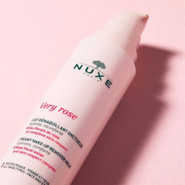 NUXE VERY ROSE Lait Démaquillant Onctueux 200ml - Toutes Peaux