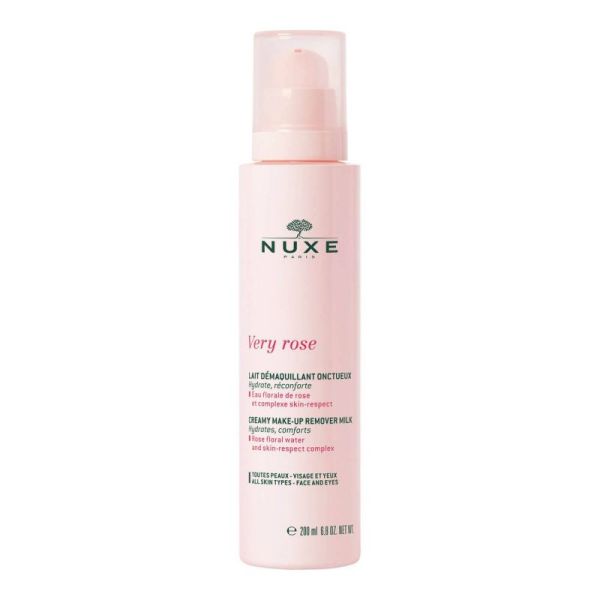 NUXE VERY ROSE Lait Démaquillant Onctueux 200ml - Toutes Peaux