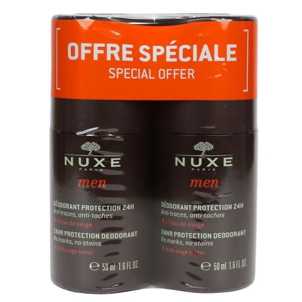 Nuxe Men déodorant protection 24h 2x50ml