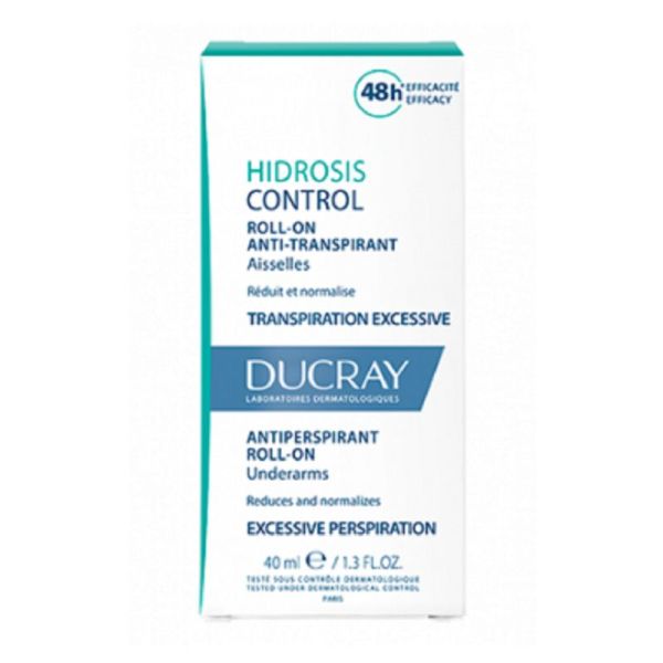 HIDROSIS CONTROL Roll-On Anti Transpirant Aisselles 40ml - Transpiration Excessive, Hyperhydrose