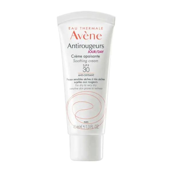 AVENE ANTIROUGEURS JOUR Crème Apaisante SPF30 40ml - Peau Couperosique