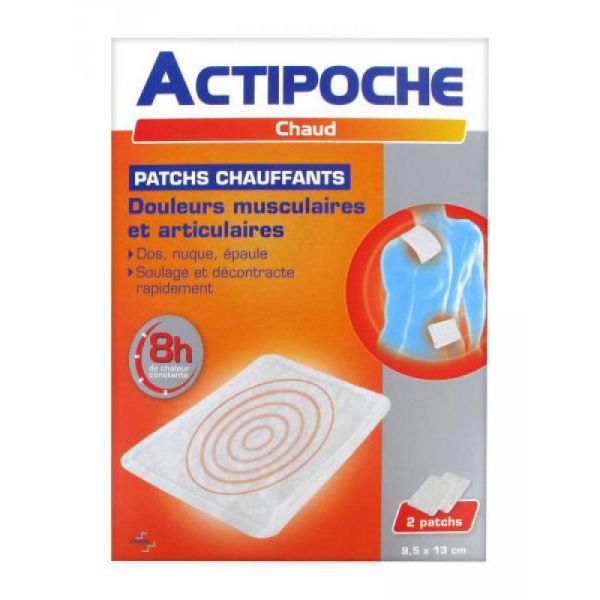 ACTIPOCHE CHAUD Patchs Chauffants pour Douleurs Musculaires et Articulaires - Soulage et Décontracte