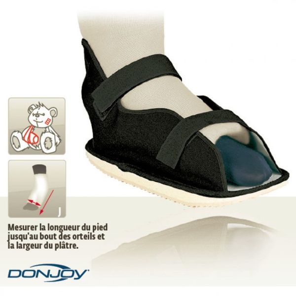 DONJOY Chaussure pour Plâtre - Chaussure Post Op - 7 Tailles XS à XL - Hallux valgus - 1 Unité