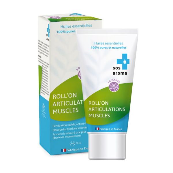 SOS AROMA Articulations Muscles Rollon 50ml Gel aux Huiles