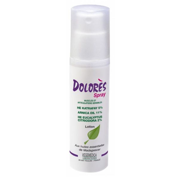 DOLORES Spray 50ml Katrafay, Arnica, Eucalyptus - Massage Muscles et Articulations Sensibles