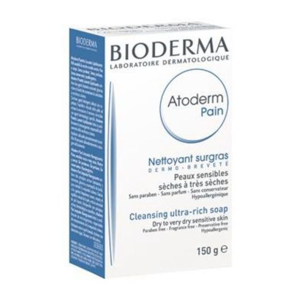 BIODERMA Atoderm Pain Lot de 2 - Nettoyant Surgras - Peaux Sensibles Sèches à très Sèches - 2x Pain/