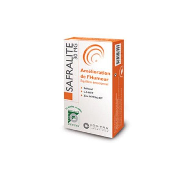 SAFRALITE 30mg Programme d' Attaque - Complément Alimentaire Equilibre Emotionnel, Humeur - Bte/28