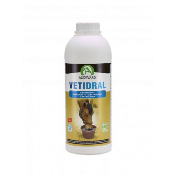 VETIDRAL Solution Buvable 1 Litre - Pertes en Electrolytes du Cheval