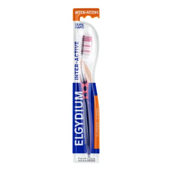 ELGYDIUM INTER ACTIVE Brosse à Dents Dure - 1 Unité