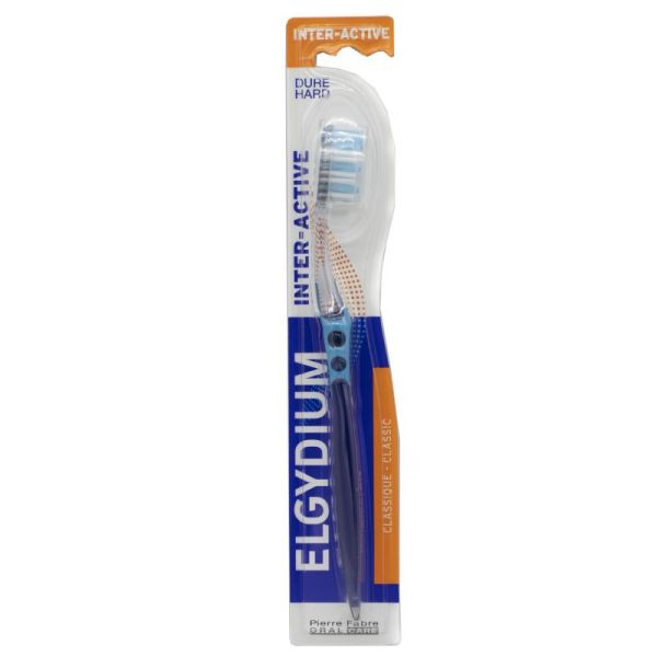 ELGYDIUM INTER ACTIVE Brosse à Dents Dure - 1 Unité