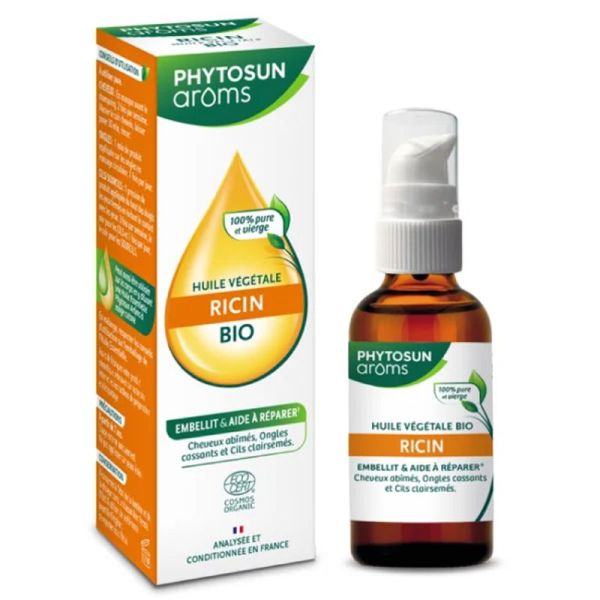 PHYTOSUN AROMS Huile Végétale Bio RICIN 50ml - Ricinus communis