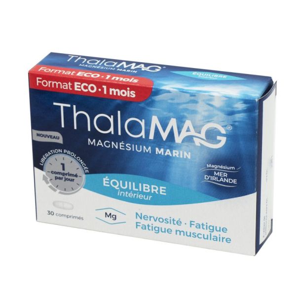 THALAMAG Equilibre Intérieur 30 Comprimés à Libération Prolongée - Nervosité, Fatigue Musculaire