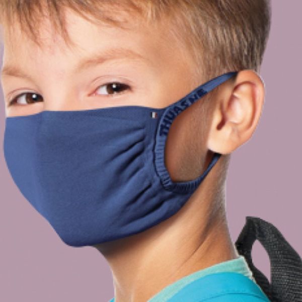 THUASNE 1 Masque Barrière KID SECURITY UNS1 - Enfant 7-11 Ans, Lavable 100 Fois, Filtration 99%