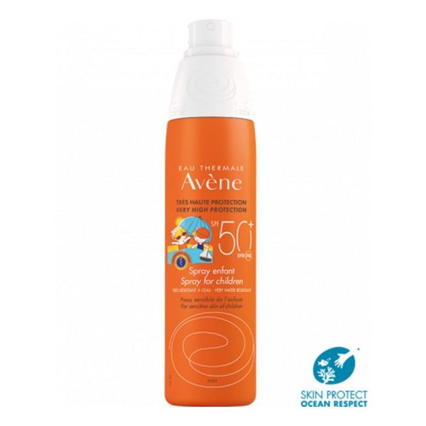 AVENE SOLAIRE - Spray Enfant SPF50+ Sans Parfum Très Haute Protection - Spray 200 ml