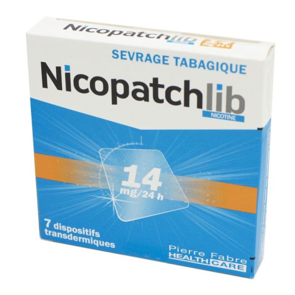 Nicopatchlib 14 mg, dispositif transdermique transparent - B/7